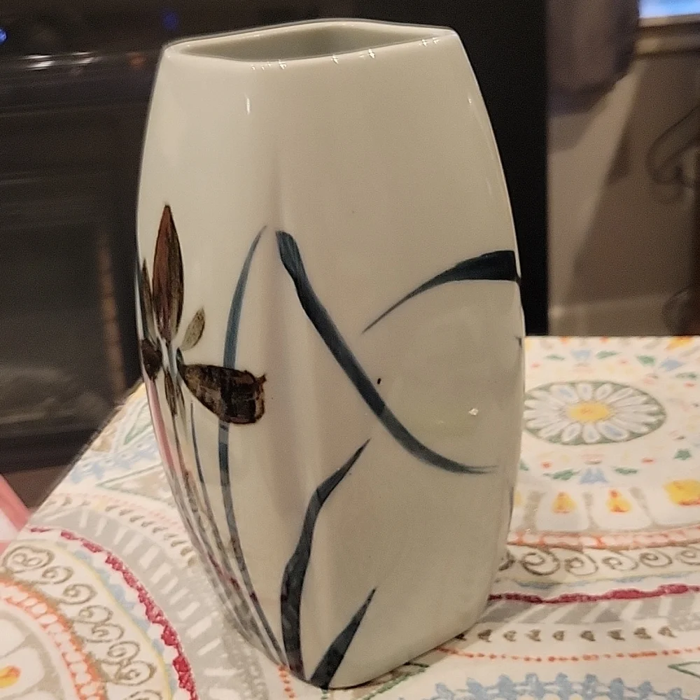 Shirokiya Metallic glaze vase,Vintage,euc